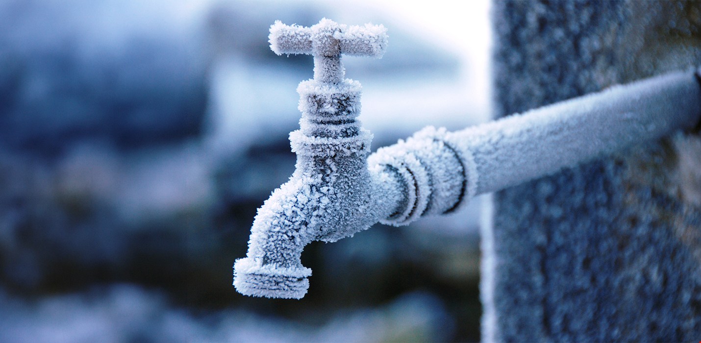 Dégât des eaux causé par des canalisations gelées